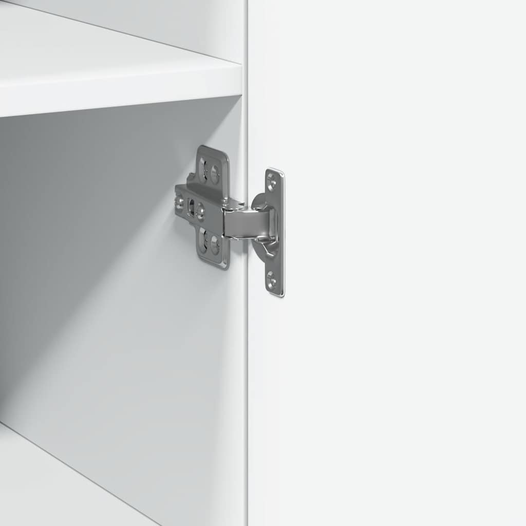 vidaXL Ντουλάπι Αποθήκευσης Στενό Λευκό 30x42,5x225 εκ. Επεξεργ. Ξύλο