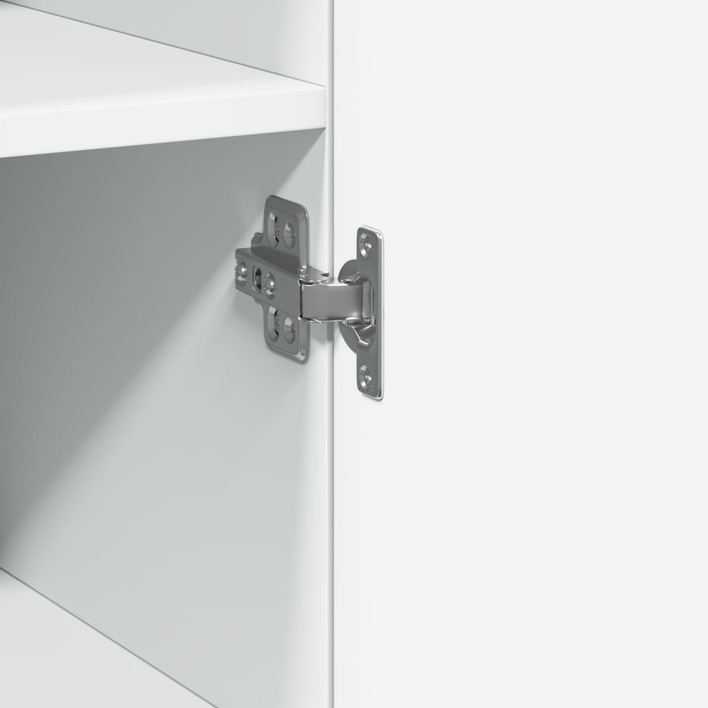 vidaXL Ντουλάπι Αποθήκευσης Στενό Λευκό 40x42,5x225 εκ. Επεξεργ. Ξύλο