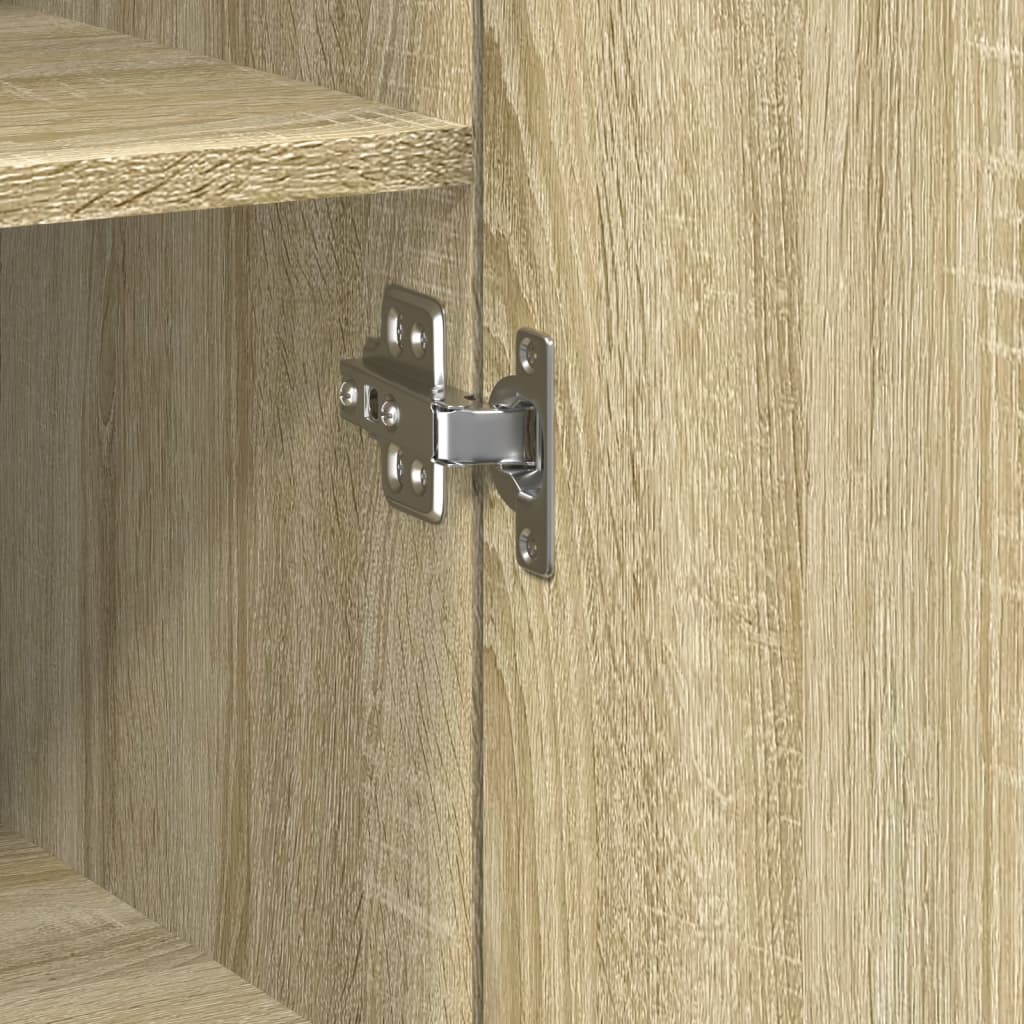 vidaXL Ντουλάπι Αποθήκευσης Στενό Δρυς 40x42,5x225 εκ. Επεξεργ. Ξύλο