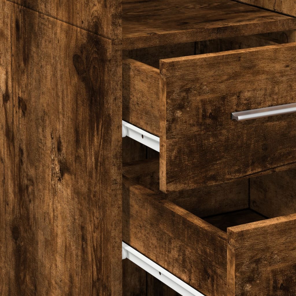 vidaXL Ντουλάπι Αποθήκευσης Στενό Δρυς 40x42,5x225 εκ. Επεξεργ. Ξύλο