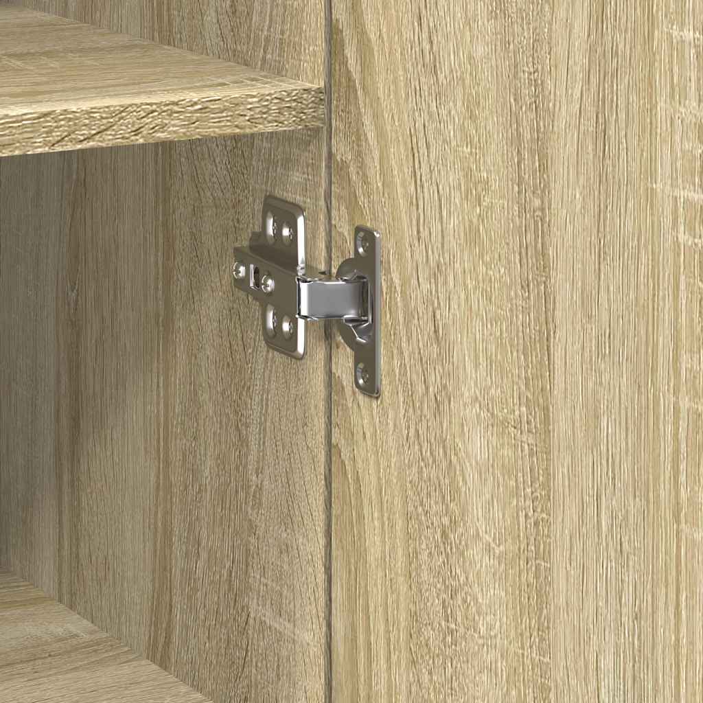 vidaXL Ντουλάπι Αποθήκευσης Στενό Δρυς 50x42,5x225 εκ. Επεξεργ. Ξύλο