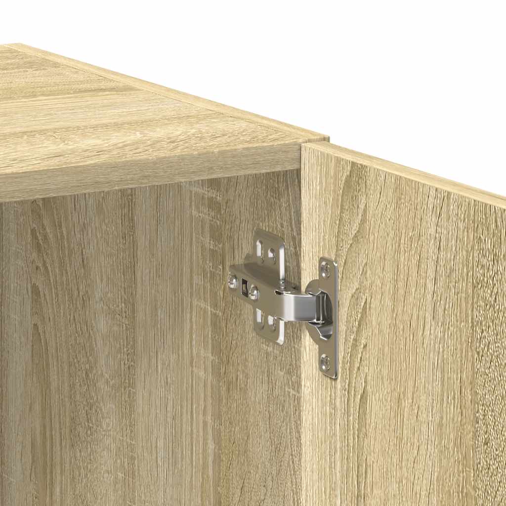 vidaXL Ραφιέρα με Ντουλάπια Sonoma Δρυς 70x42,5x225 εκ. Επεξ. Ξύλο