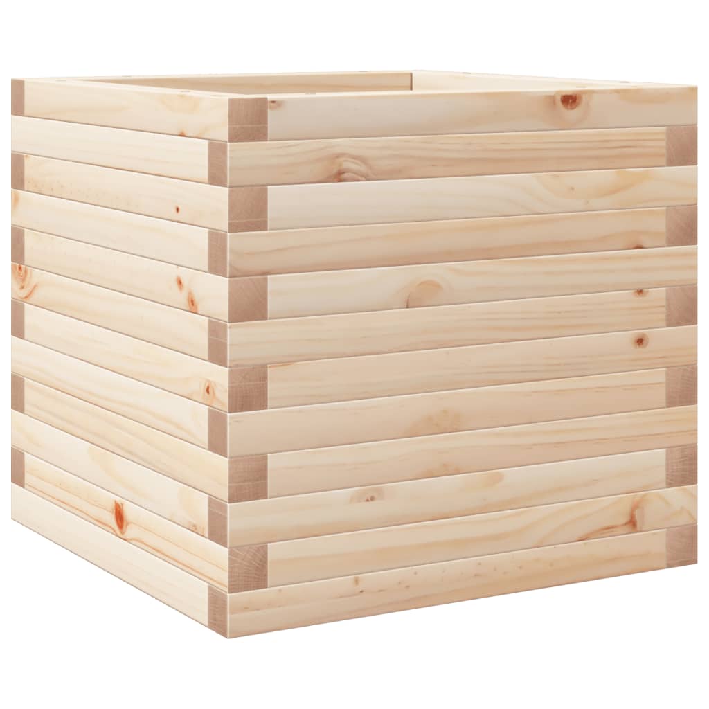 vidaXL Ζαρντινιέρα Κήπου 50x50x45,5εκ από Μασίφ Ξύλο Πεύκου