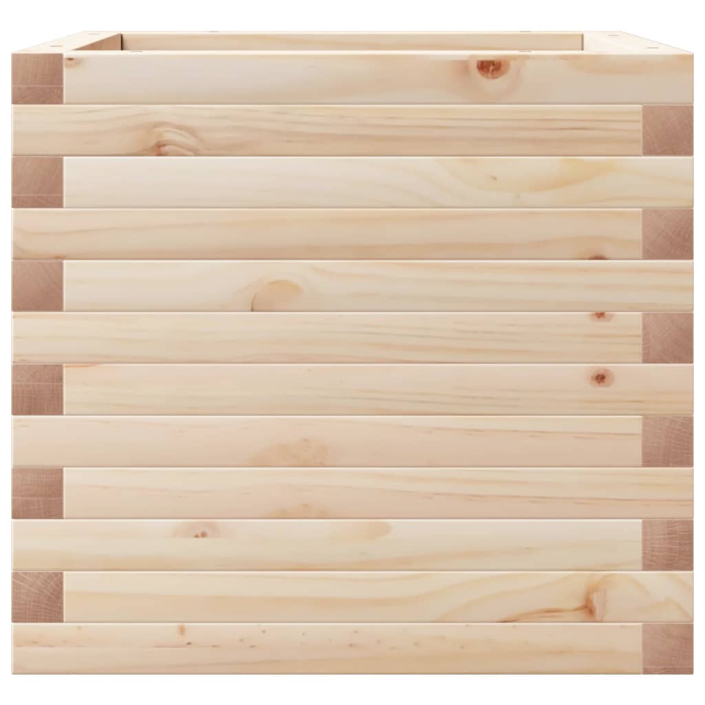 vidaXL Ζαρντινιέρα Κήπου 50x50x45,5εκ από Μασίφ Ξύλο Πεύκου