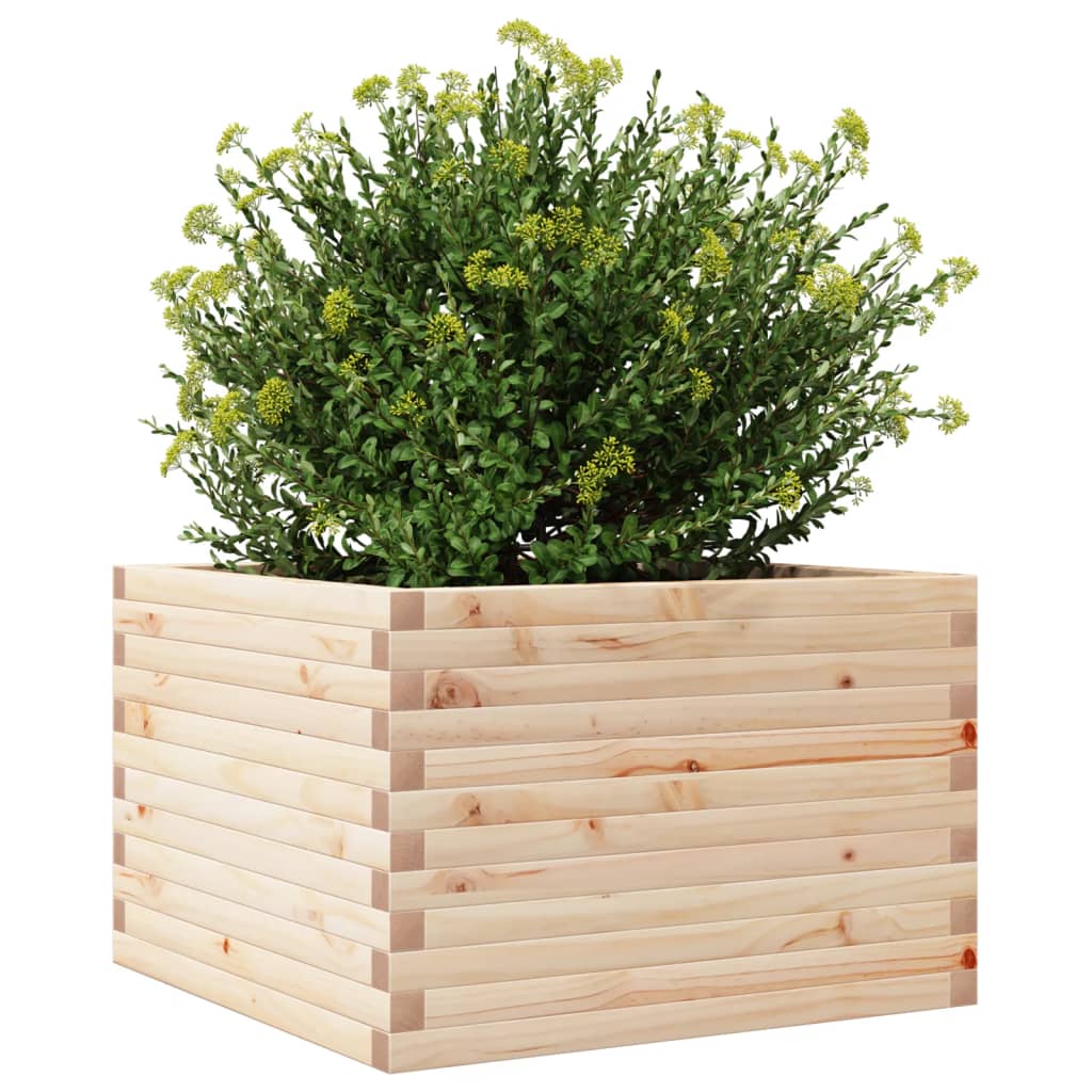 vidaXL Ζαρντινιέρα Κήπου 70x70x45,5 εκ από Μασίφ Ξύλο Πεύκου