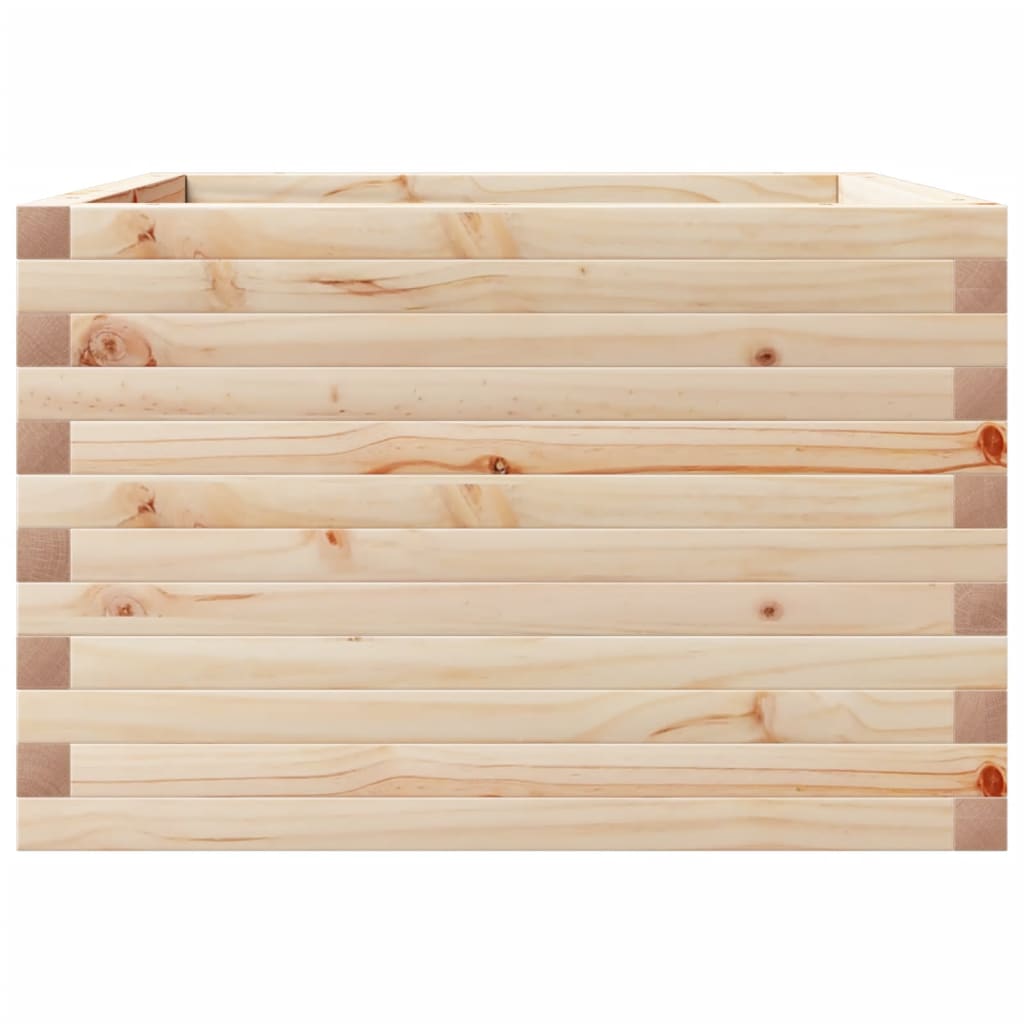 vidaXL Ζαρντινιέρα Κήπου 70x70x45,5 εκ από Μασίφ Ξύλο Πεύκου