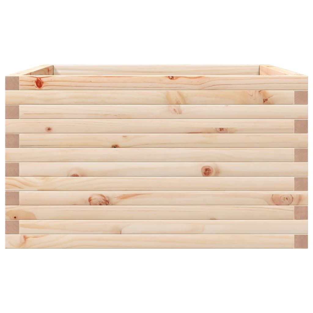 vidaXL Ζαρντινιέρα Κήπου 80x80x45,5 εκ από Μασίφ Ξύλο Πεύκου
