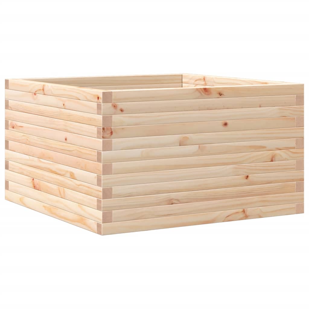 vidaXL Ζαρντινιέρα Κήπου 80x80x45,5 εκ από Μασίφ Ξύλο Πεύκου