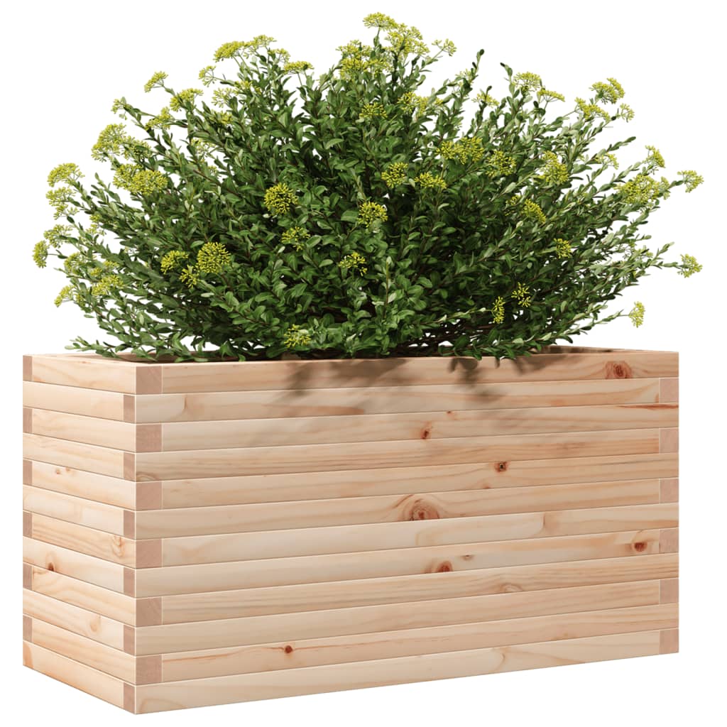 vidaXL Ζαρντινιέρα Κήπου 90x40x45,5 εκ από Μασίφ Ξύλο Πεύκου