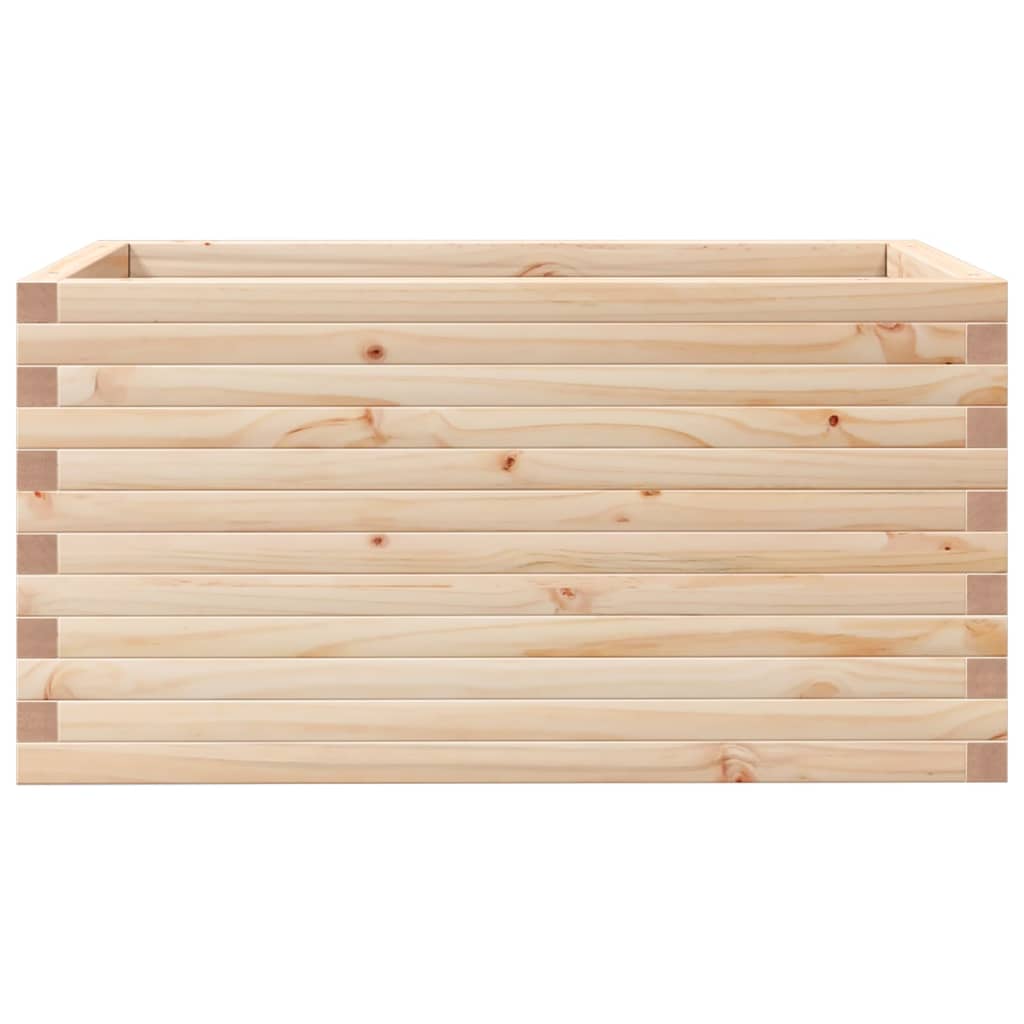 vidaXL Ζαρντινιέρα Κήπου 90x60x45,5 εκ από Μασίφ Ξύλο Πεύκου