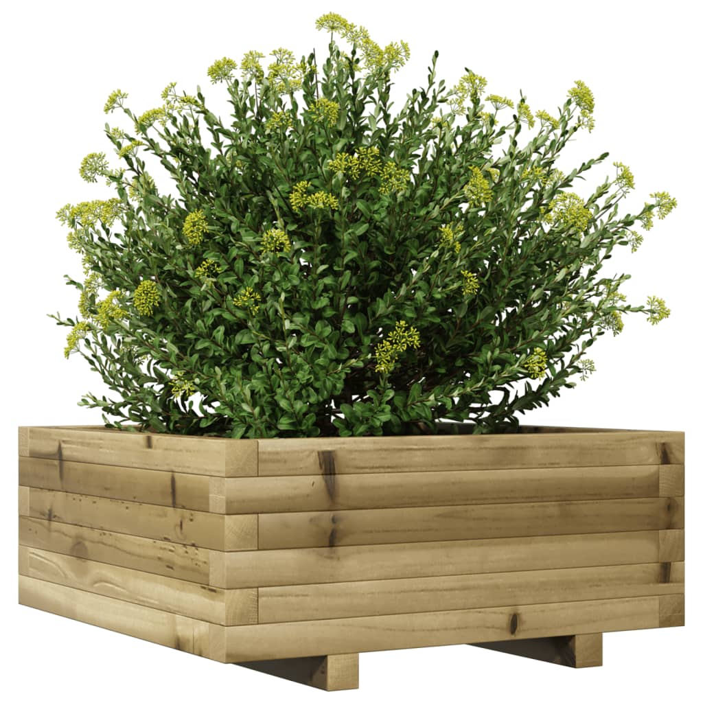 vidaXL Ζαρντινιέρα Κήπου 60x60x26,5 εκ. από Εμποτισμένο Ξύλο Πεύκου