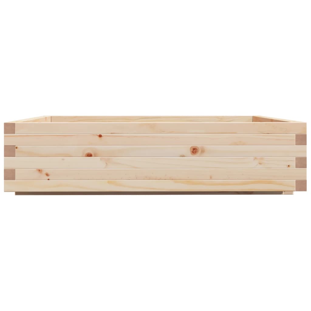 vidaXL Ζαρντινιέρα Κήπου 90x90x26,5 εκ από Μασίφ Ξύλο Πεύκου