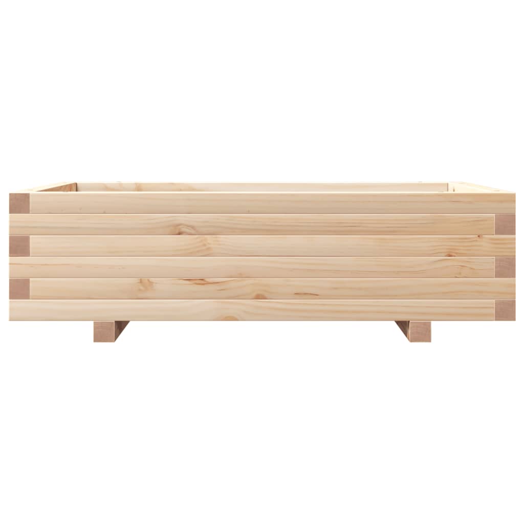 vidaXL Ζαρντινιέρα Κήπου 90x60x26,5 εκ από Μασίφ Ξύλο Πεύκου