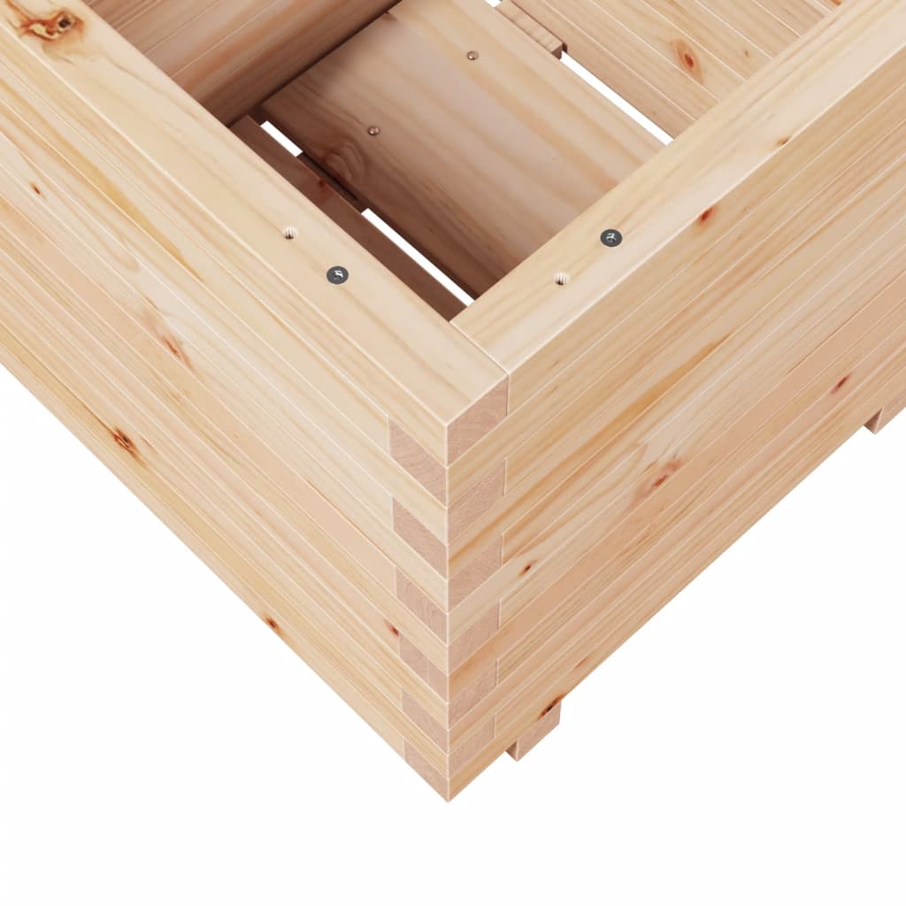 vidaXL Ζαρντινιέρα Κήπου 50x50x49,5 εκ από Μασίφ Ξύλο Πεύκου