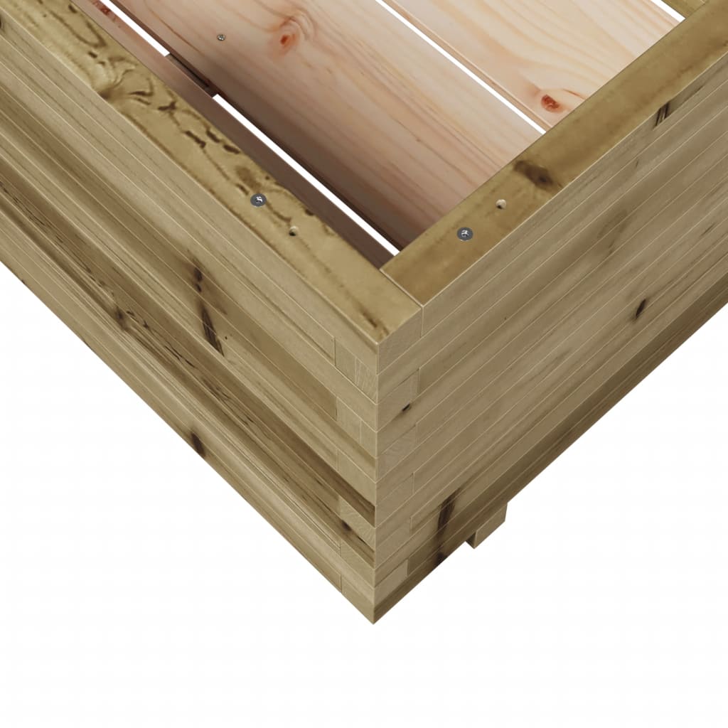 vidaXL Ζαρντινιέρα Κήπου 70x70x49,5 εκ. από Εμποτισμένο Ξύλο Πεύκου