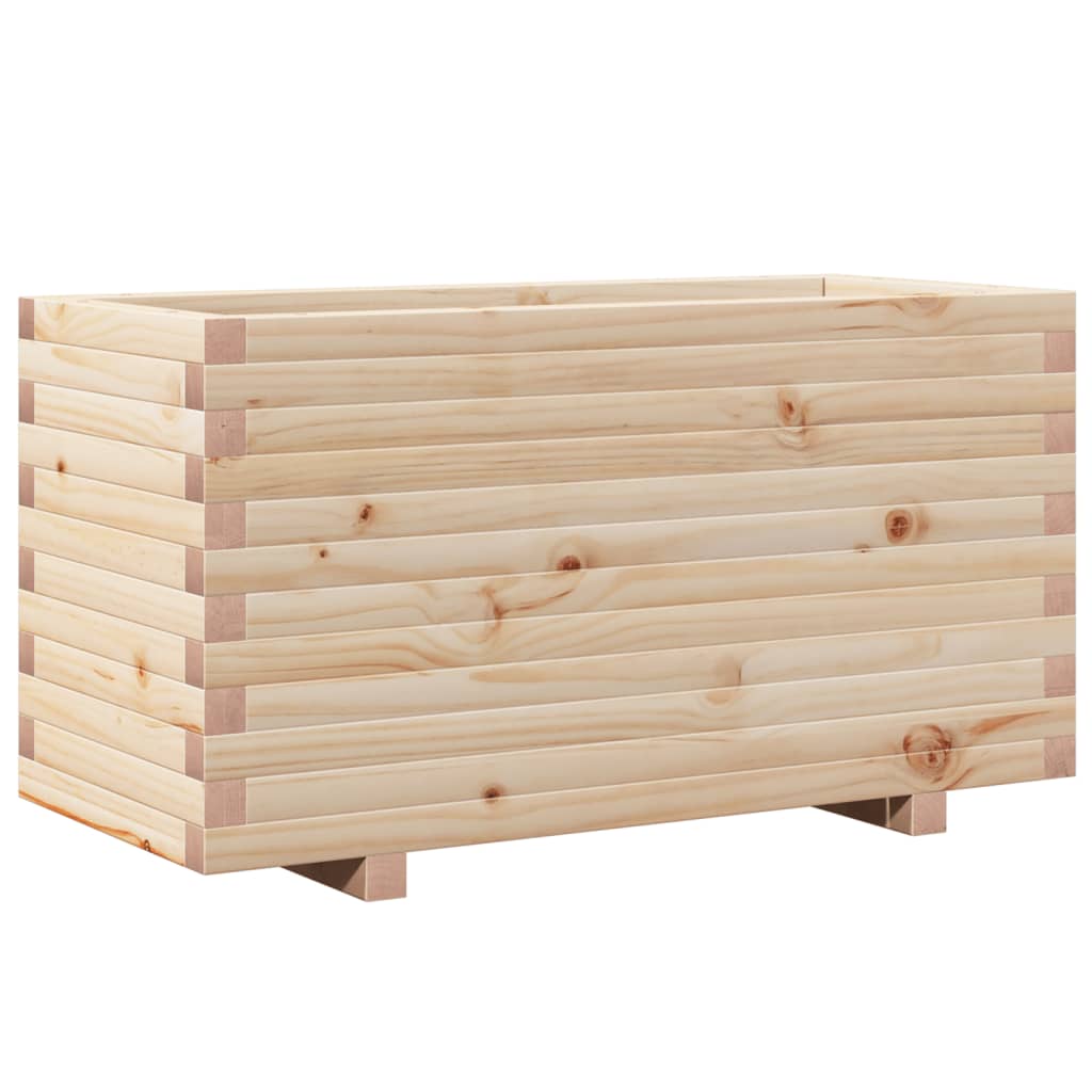 vidaXL Ζαρντινιέρα Κήπου 90x40x49,5 εκ από Μασίφ Ξύλο Πεύκου
