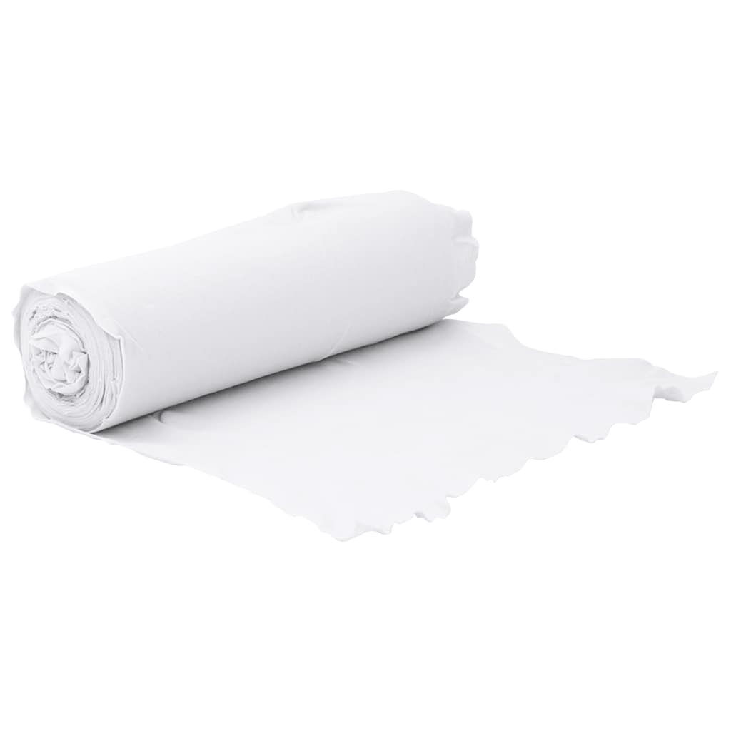 vidaXL Μεμβράνη με Γεωύφασμα Λευκή 1 x 150 μ. Πολυεστερικές Ίνες
