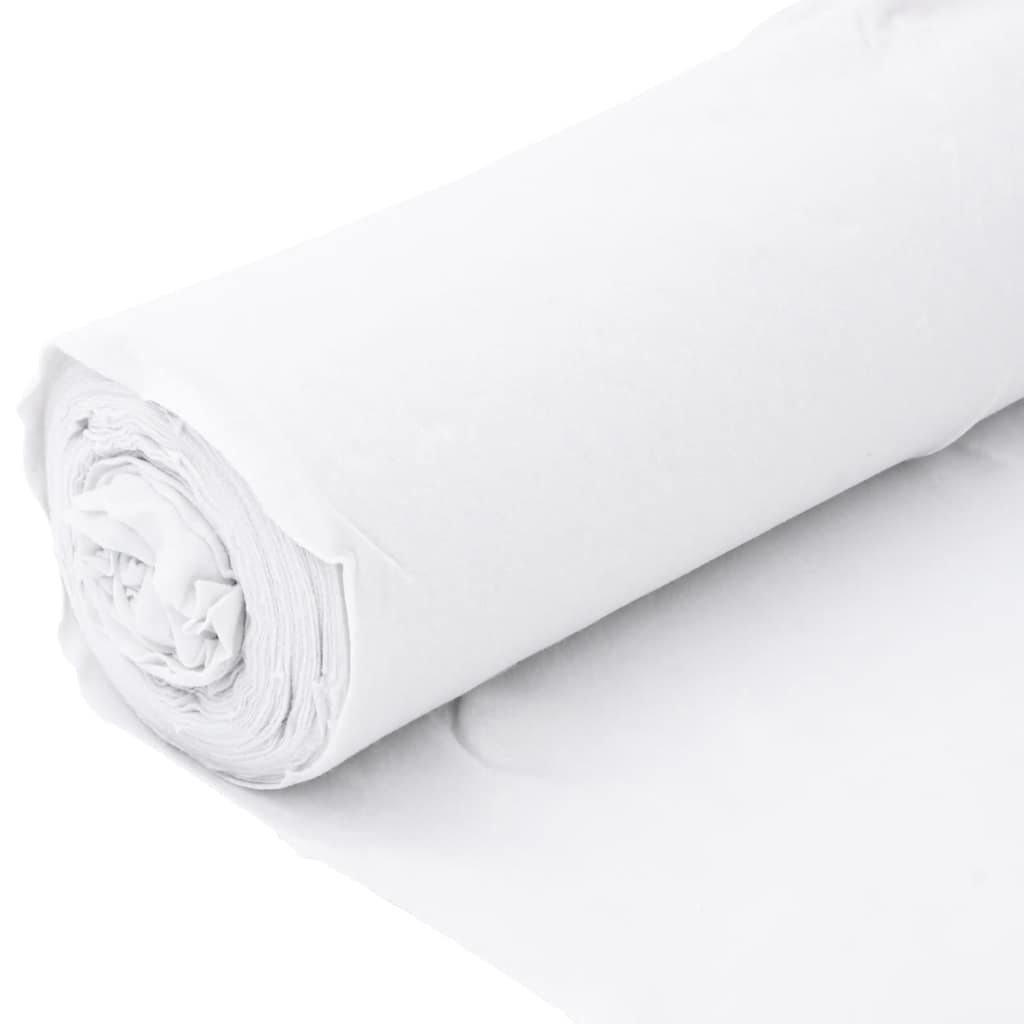 vidaXL Μεμβράνη με Γεωύφασμα Λευκή 1 x 150 μ. Πολυεστερικές Ίνες