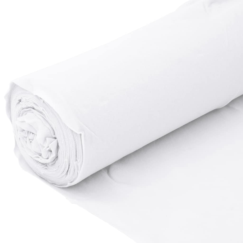 vidaXL Μεμβράνη με Γεωύφασμα Λευκή 1 x 150 μ. Πολυεστερικές Ίνες