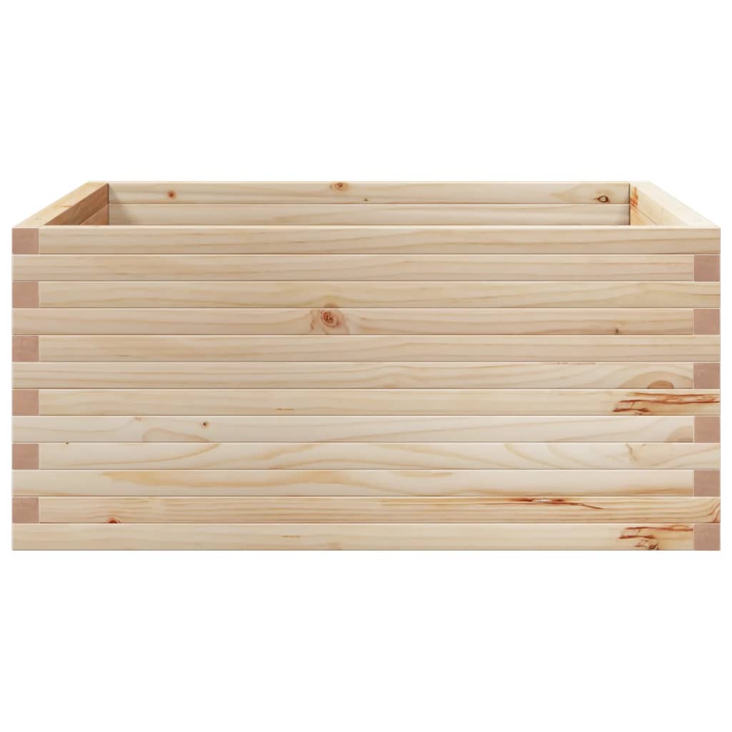 vidaXL Ζαρντινιέρα Κήπου 100x100x46 εκ από Μασίφ Ξύλο Πεύκου