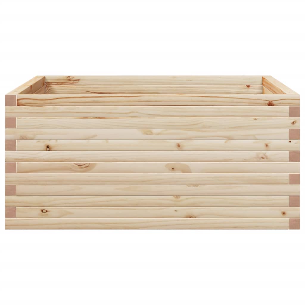vidaXL Ζαρντινιέρα Κήπου 100x100x46 εκ από Μασίφ Ξύλο Πεύκου