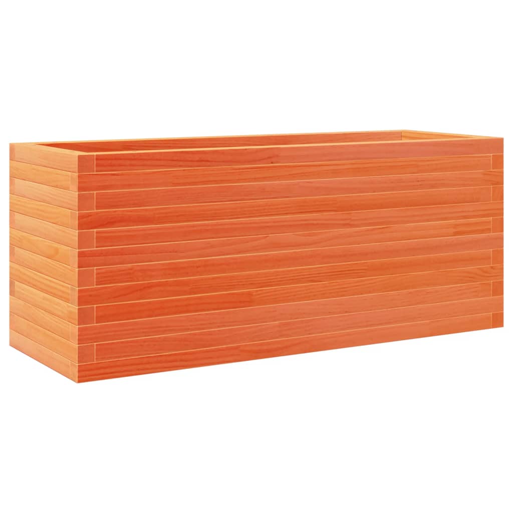 vidaXL Ζαρντινιέρα Καφέ Κεριού 110x40x46 εκ. από Μασίφ Ξύλο Πεύκου