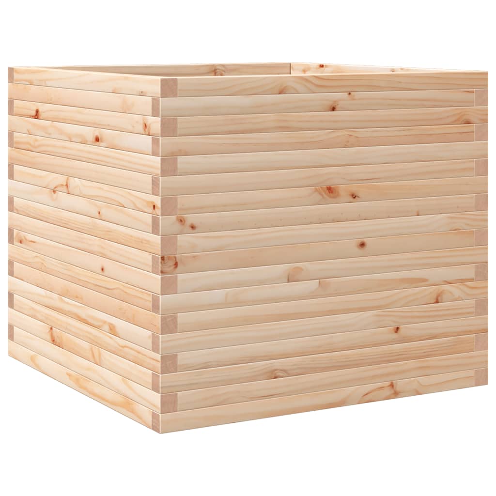 vidaXL Ζαρντινιέρα Κήπου 80x80x68,5 εκ από Μασίφ Ξύλο Πεύκου