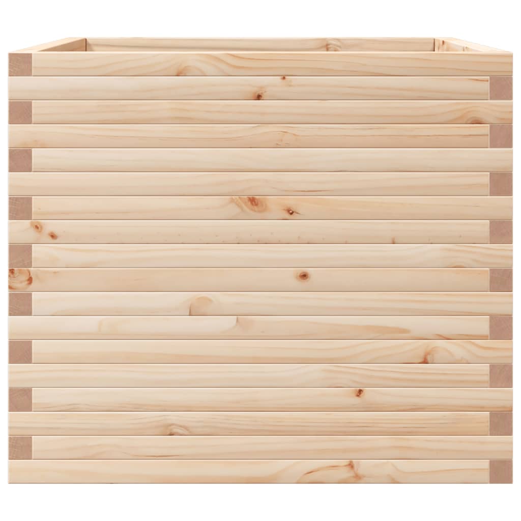 vidaXL Ζαρντινιέρα Κήπου 80x80x68,5 εκ από Μασίφ Ξύλο Πεύκου