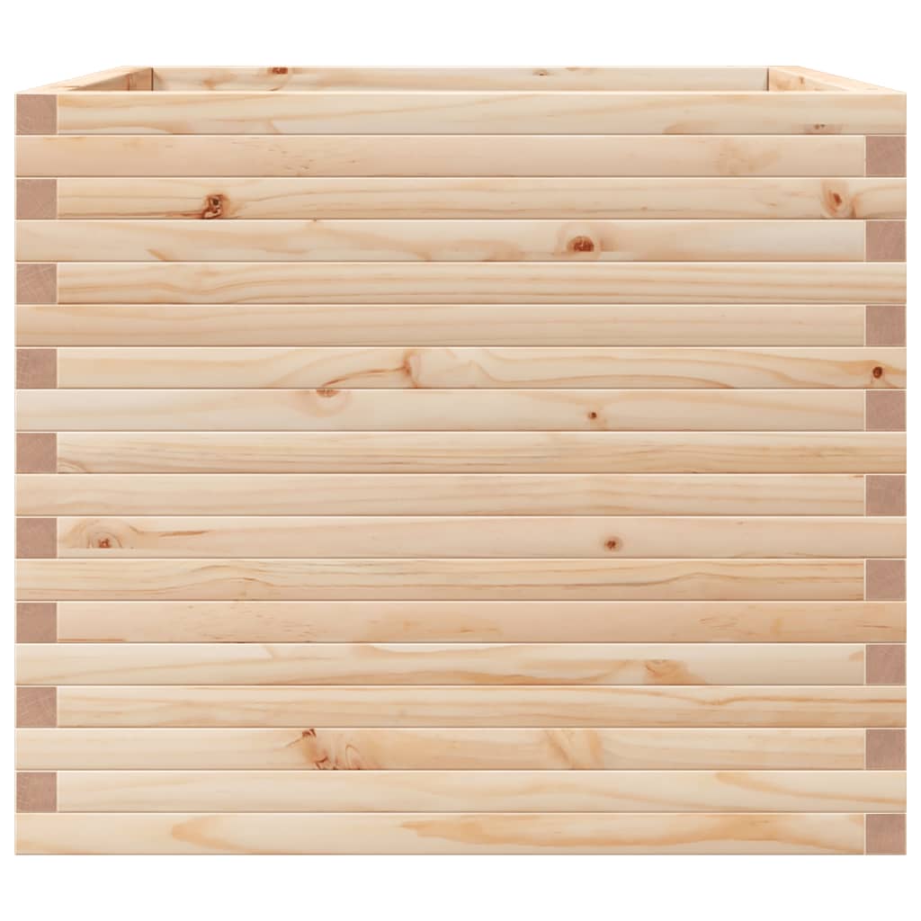 vidaXL Ζαρντινιέρα Κήπου 80x80x68,5 εκ από Μασίφ Ξύλο Πεύκου