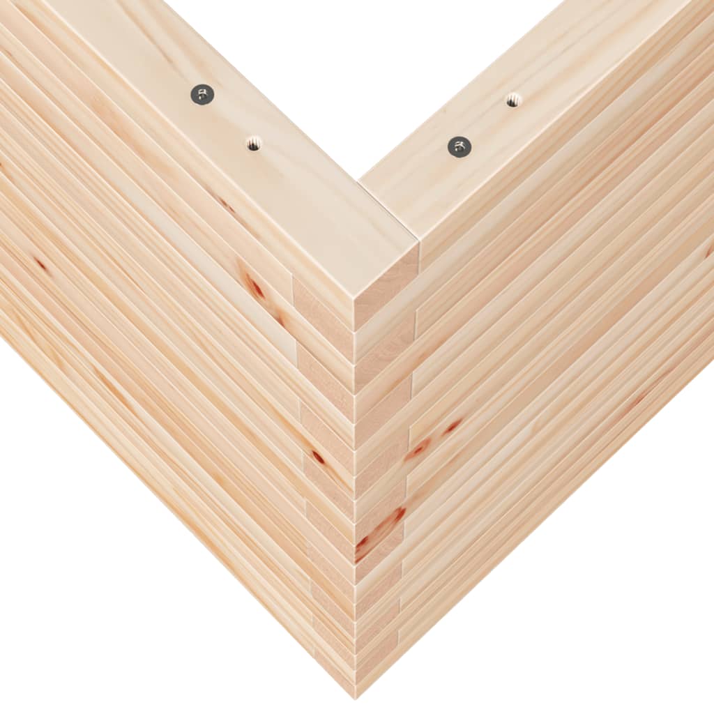 vidaXL Ζαρντινιέρα Κήπου 80x80x68,5 εκ από Μασίφ Ξύλο Πεύκου