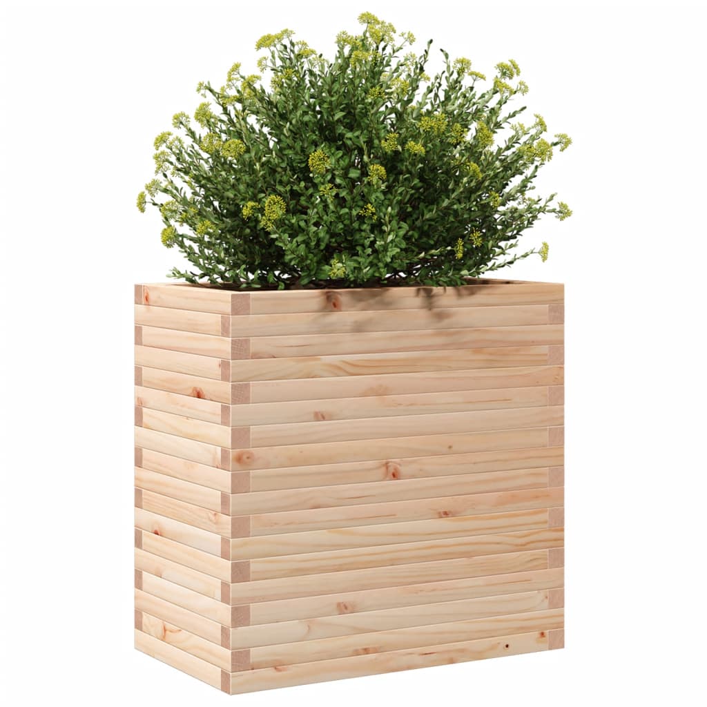 vidaXL Ζαρντινιέρα Κήπου 70x40x68,5 εκ από Μασίφ Ξύλο Πεύκου