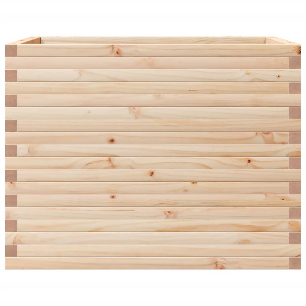 vidaXL Ζαρντινιέρα Κήπου 90x60x68,5 εκ από Μασίφ Ξύλο Πεύκου