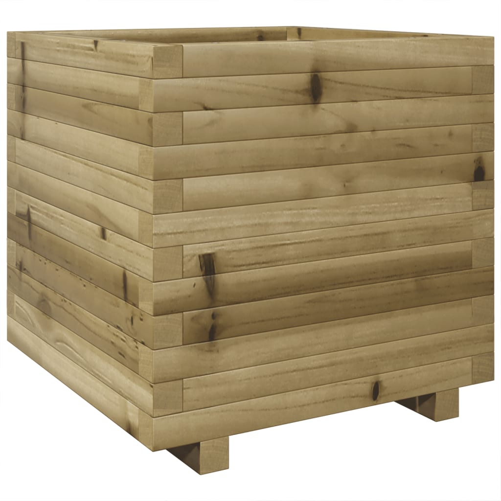 vidaXL Ζαρντινιέρα Κήπου 50x50x49,5 εκ. από Εμποτισμένο Ξύλο Πεύκου