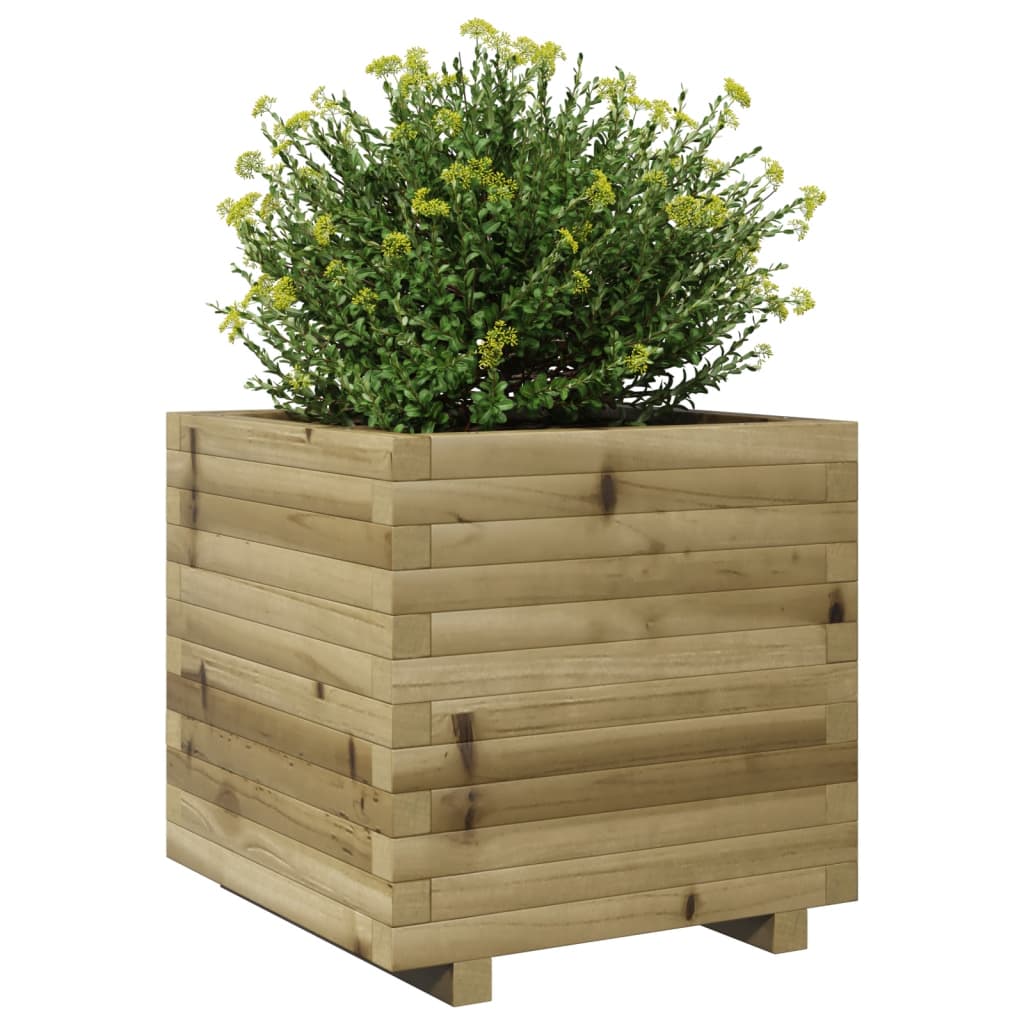 vidaXL Ζαρντινιέρα Κήπου 50x50x49,5 εκ. από Εμποτισμένο Ξύλο Πεύκου