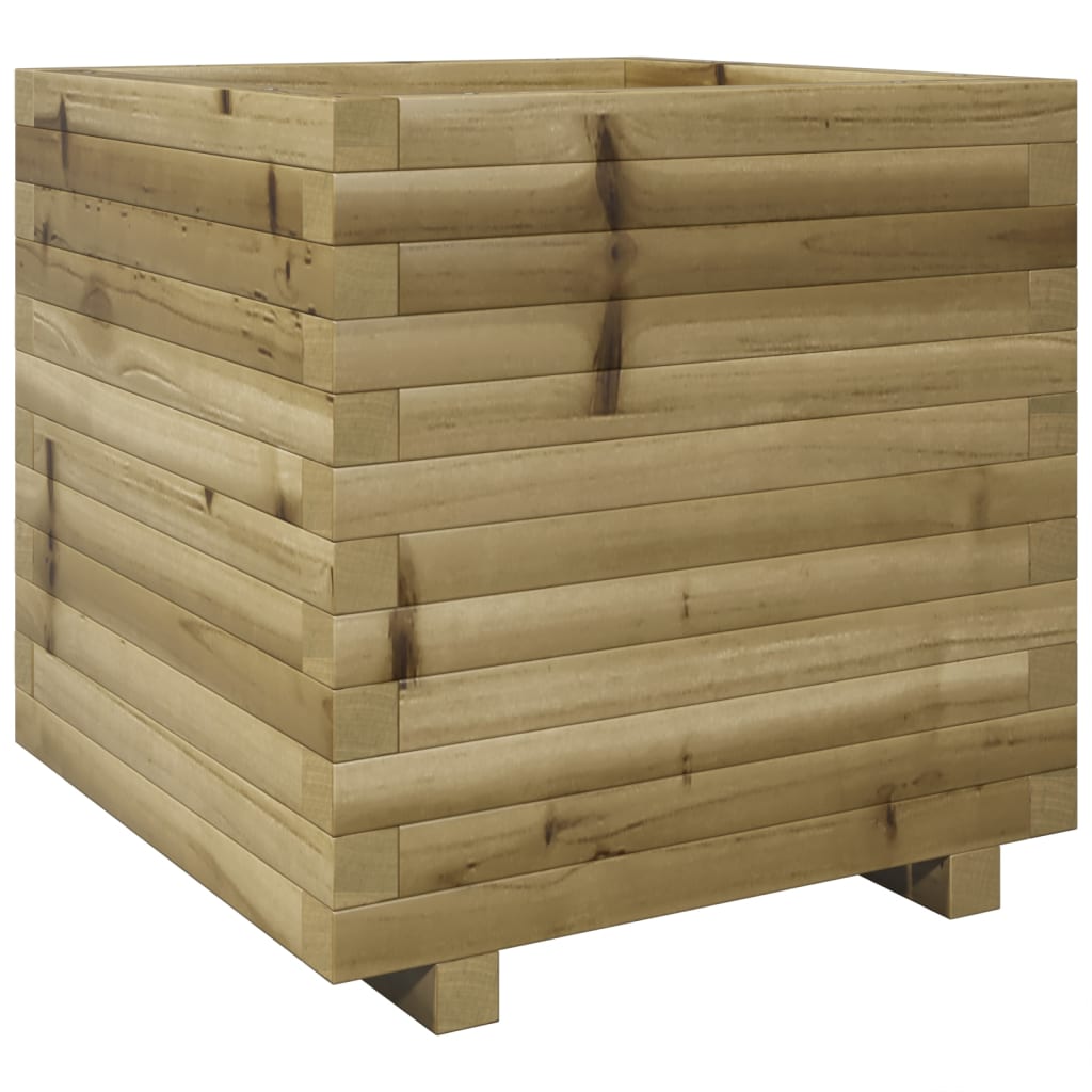 vidaXL Ζαρντινιέρα Κήπου 50x50x49,5 εκ. από Εμποτισμένο Ξύλο Πεύκου