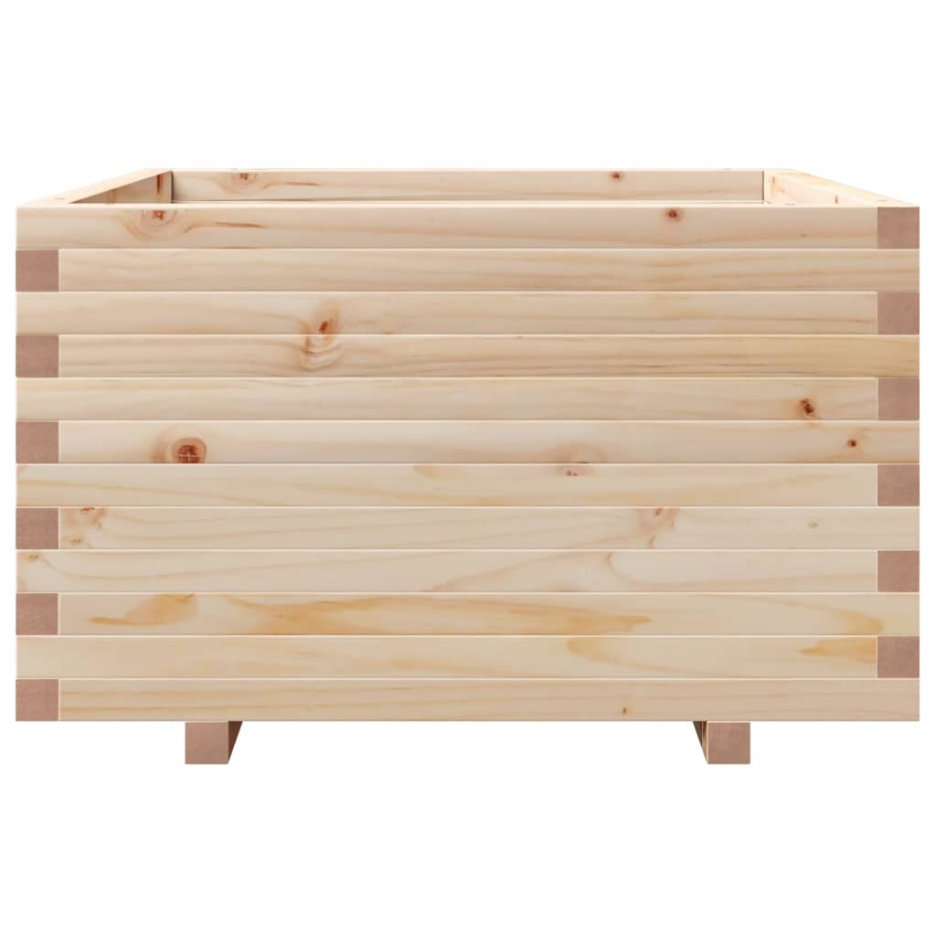vidaXL Ζαρντινιέρα Κήπου 80x80x49,5 εκ από Μασίφ Ξύλο Πεύκου