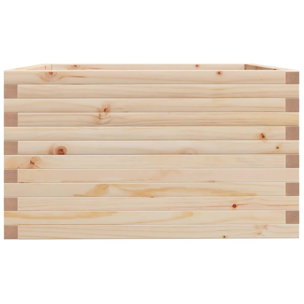 vidaXL Ζαρντινιέρα Κήπου 80x80x49,5 εκ από Μασίφ Ξύλο Πεύκου