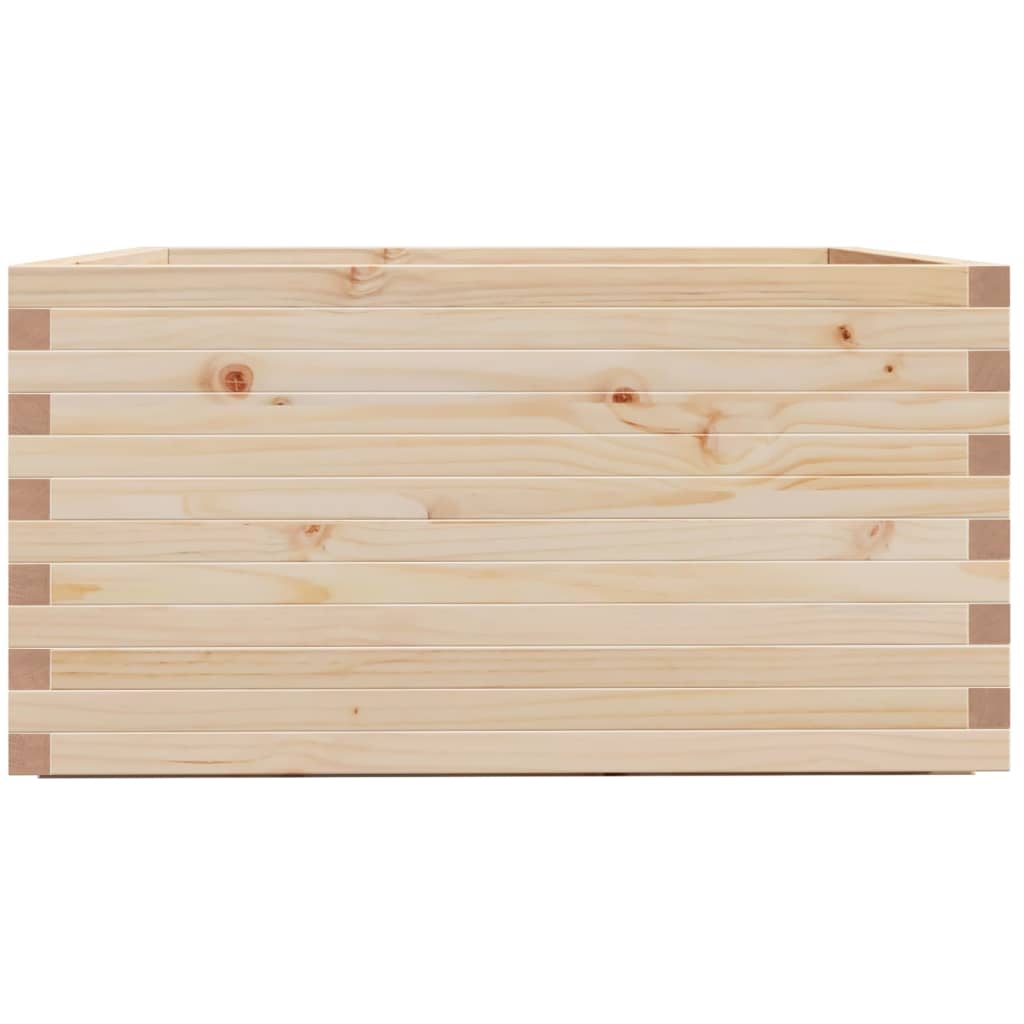 vidaXL Ζαρντινιέρα Κήπου 90x90x49,5 εκ από Μασίφ Ξύλο Πεύκου