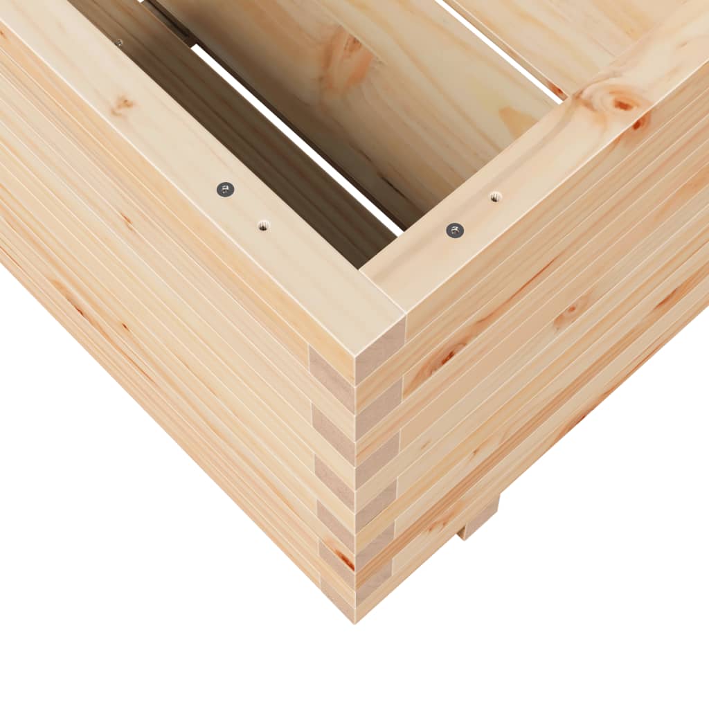 vidaXL Ζαρντινιέρα Κήπου 90x90x49,5 εκ από Μασίφ Ξύλο Πεύκου