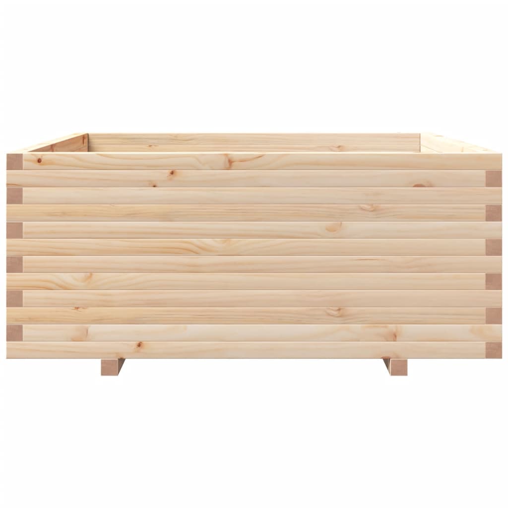 vidaXL Ζαρντινιέρα Κήπου 110x110x49,5 εκ από Μασίφ Ξύλο Πεύκου