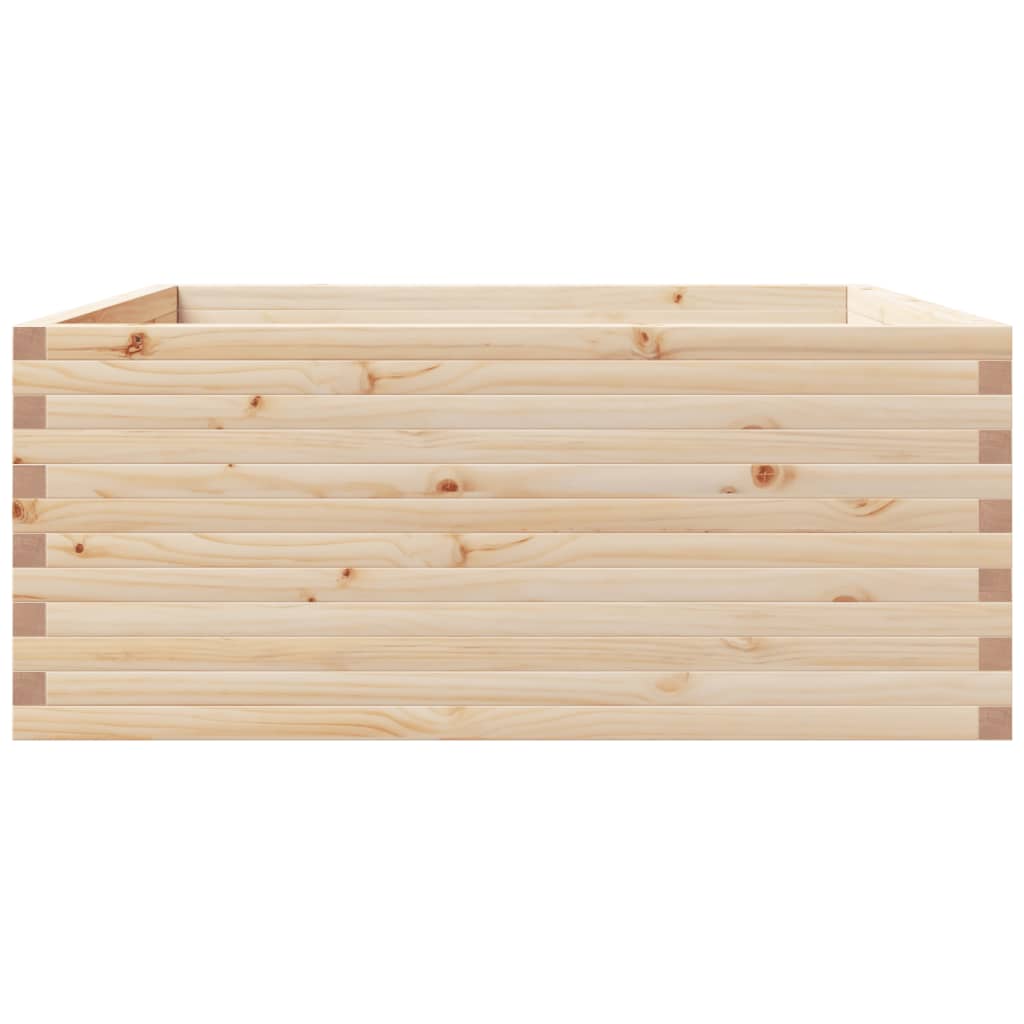 vidaXL Ζαρντινιέρα Κήπου 110x110x49,5 εκ από Μασίφ Ξύλο Πεύκου