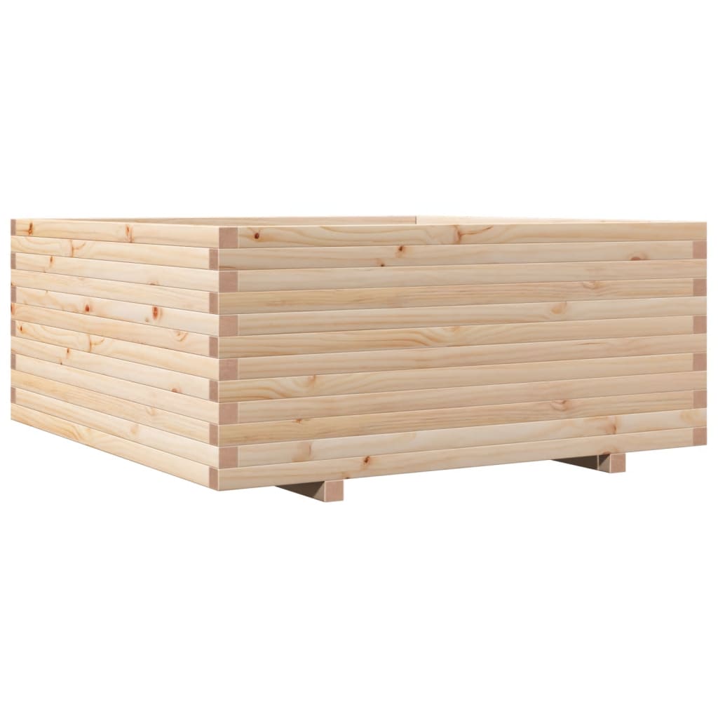vidaXL Ζαρντινιέρα Κήπου 110x110x49,5 εκ από Μασίφ Ξύλο Πεύκου