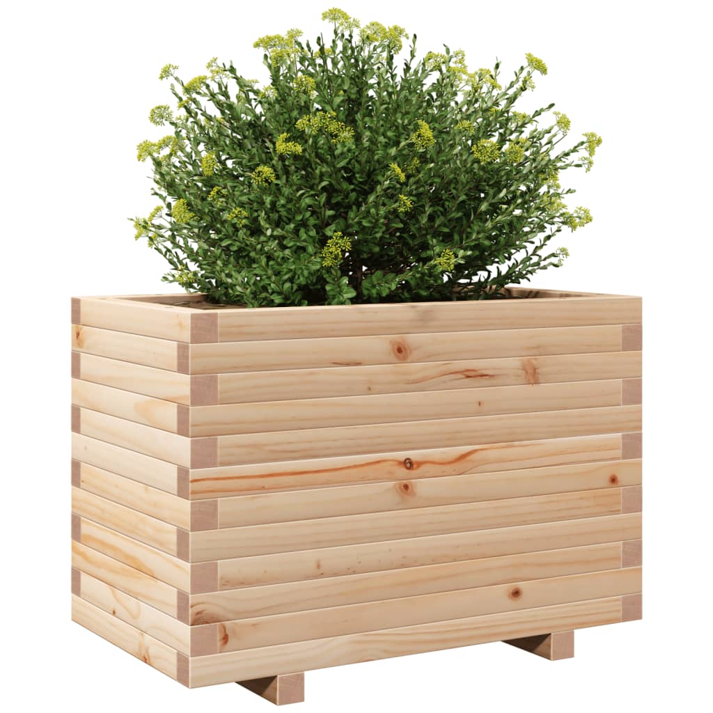 vidaXL Ζαρντινιέρα Κήπου 70x40x49,5 εκ από Μασίφ Ξύλο Πεύκου