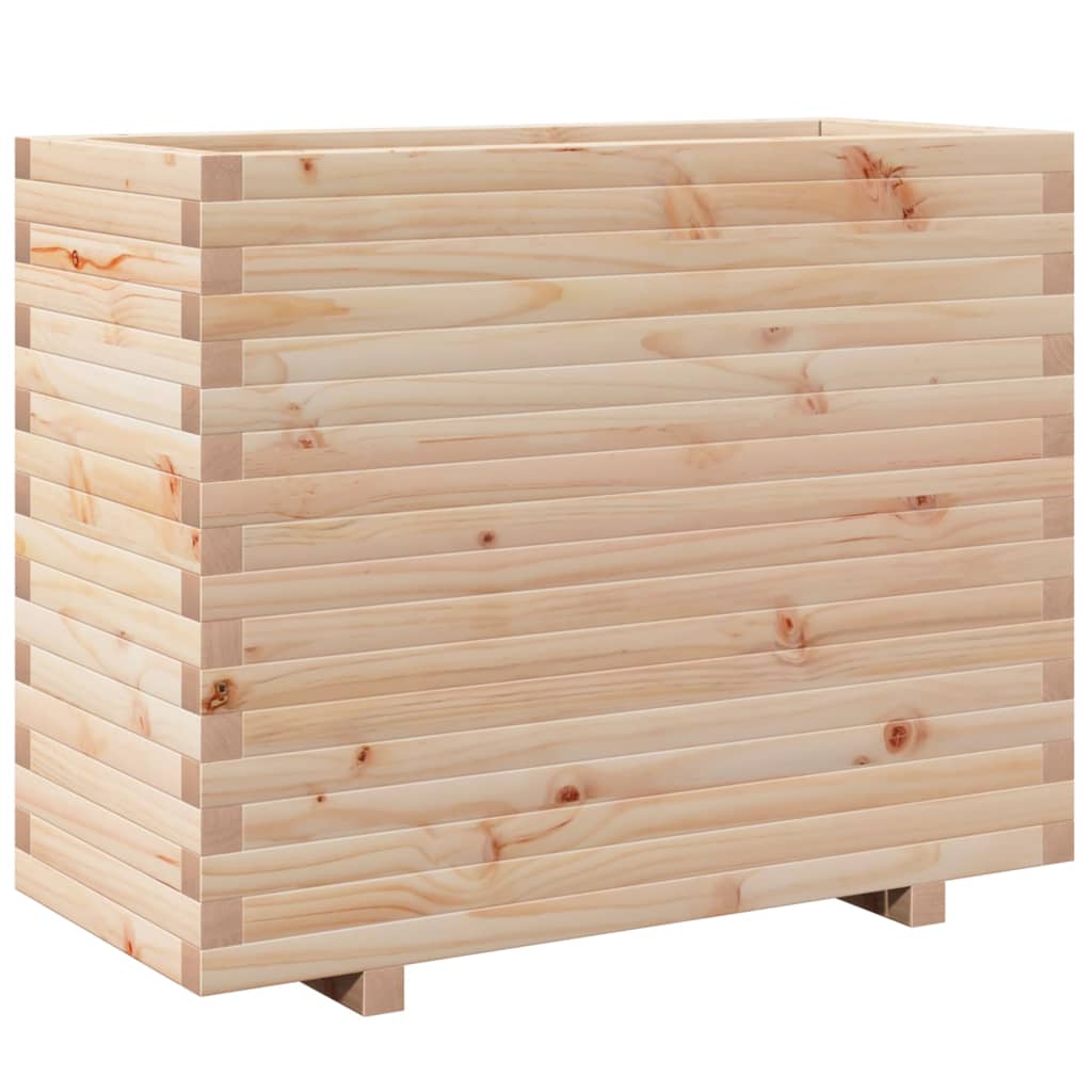 vidaXL Ζαρντινιέρα Κήπου 90x40x72,5 εκ από Μασίφ Ξύλο Πεύκου