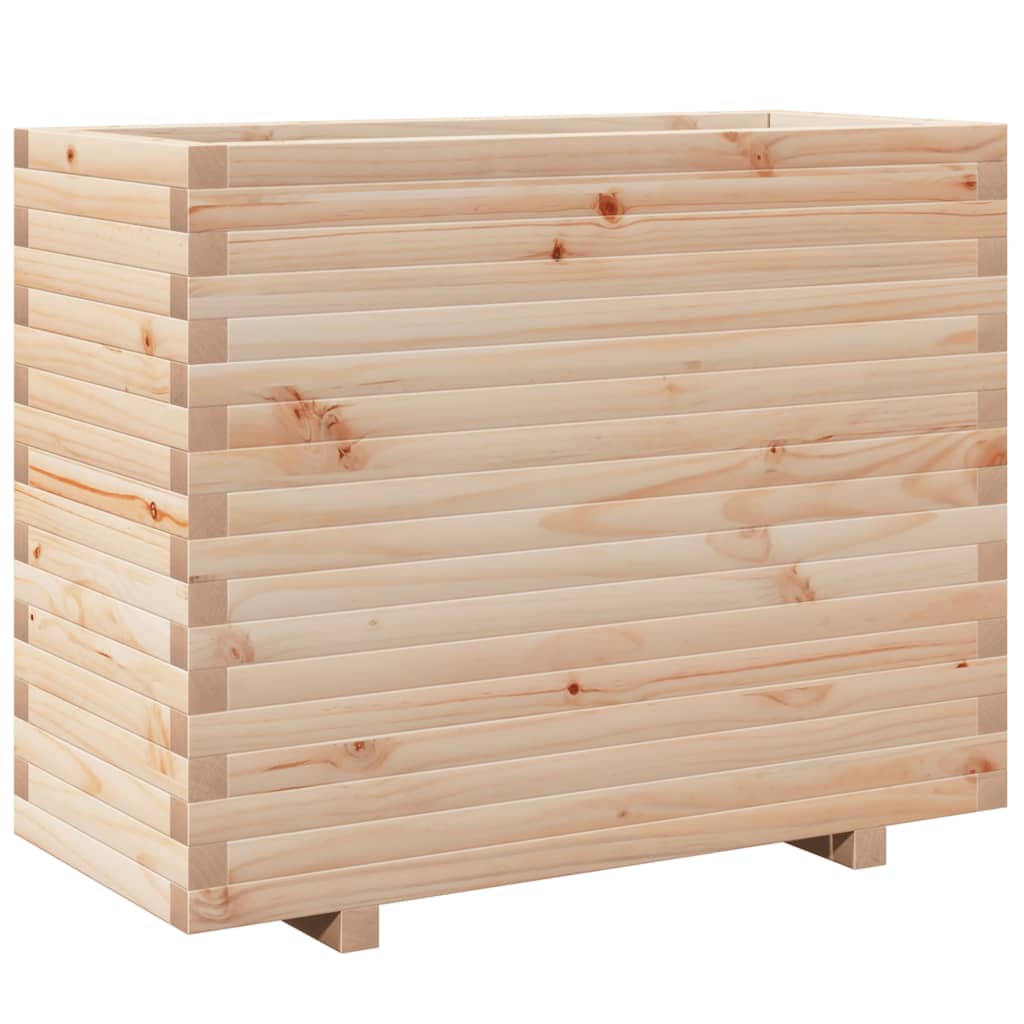 vidaXL Ζαρντινιέρα Κήπου 90x40x72,5 εκ από Μασίφ Ξύλο Πεύκου