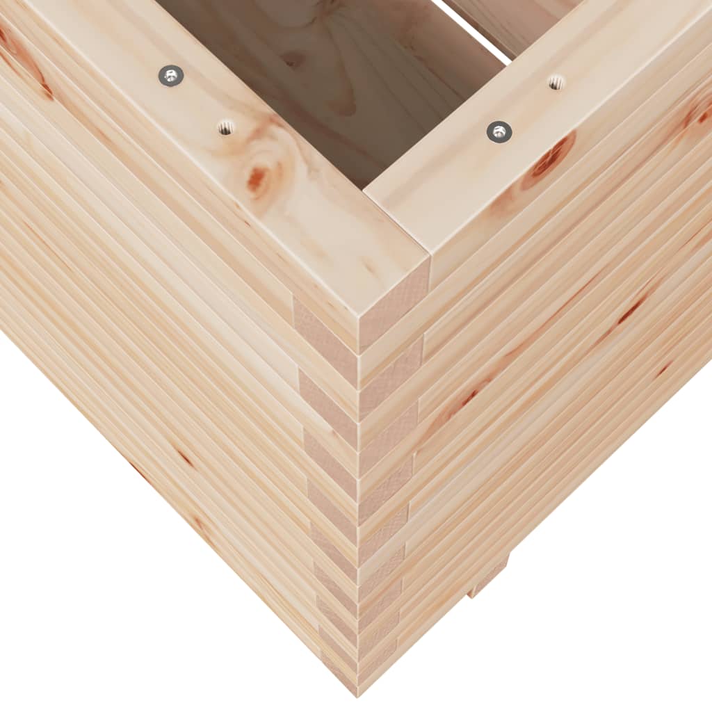vidaXL Ζαρντινιέρα Κήπου 60x60x72 εκ από Μασίφ Ξύλο Πεύκου