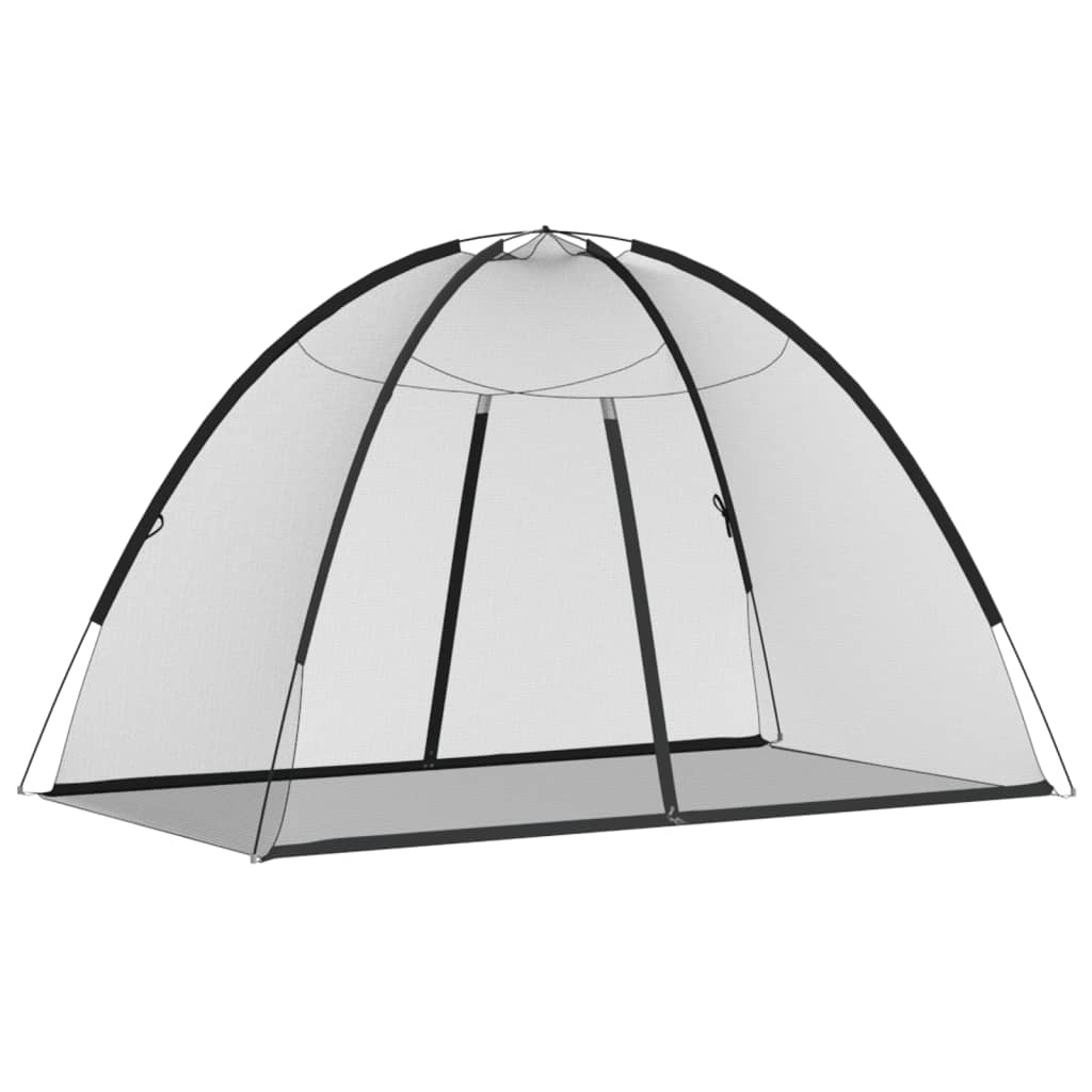 vidaXL Κουνουπιέρα Mongolia με Πόρτες 200Δίχτυ Μαύρη 200x120x130εκ.