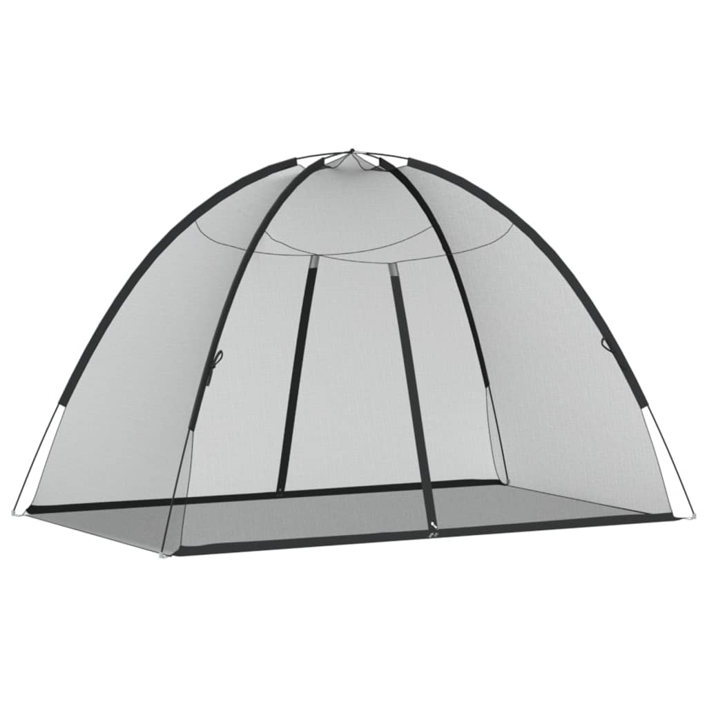 vidaXL Κουνουπιέρα Mongolia με Πόρτες 200Δίχτυ Μαύρη 200x120x130εκ.