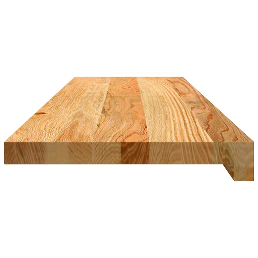 vidaXL Πατάκια Σκάλας 4 τεμ. Ανοιχτό Καφέ 90x30x2 cm Ξύλο Δρυός