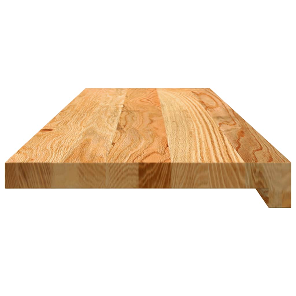 vidaXL Πατάκια Σκάλας 16 τεμ. Ανοιχτό Καφέ 90x25x2 cm Ξύλο Δρυός